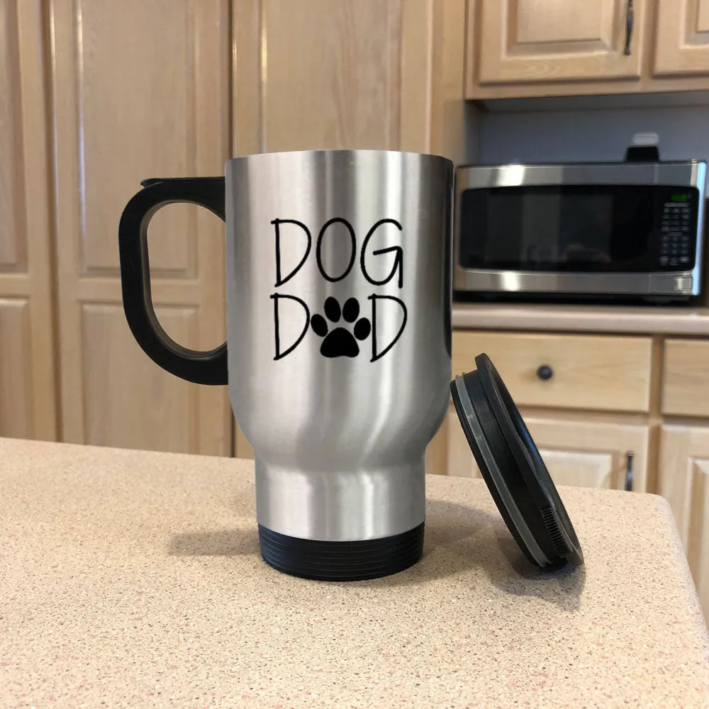 Metal Coffee and Tea Travel Mug Dog Dad