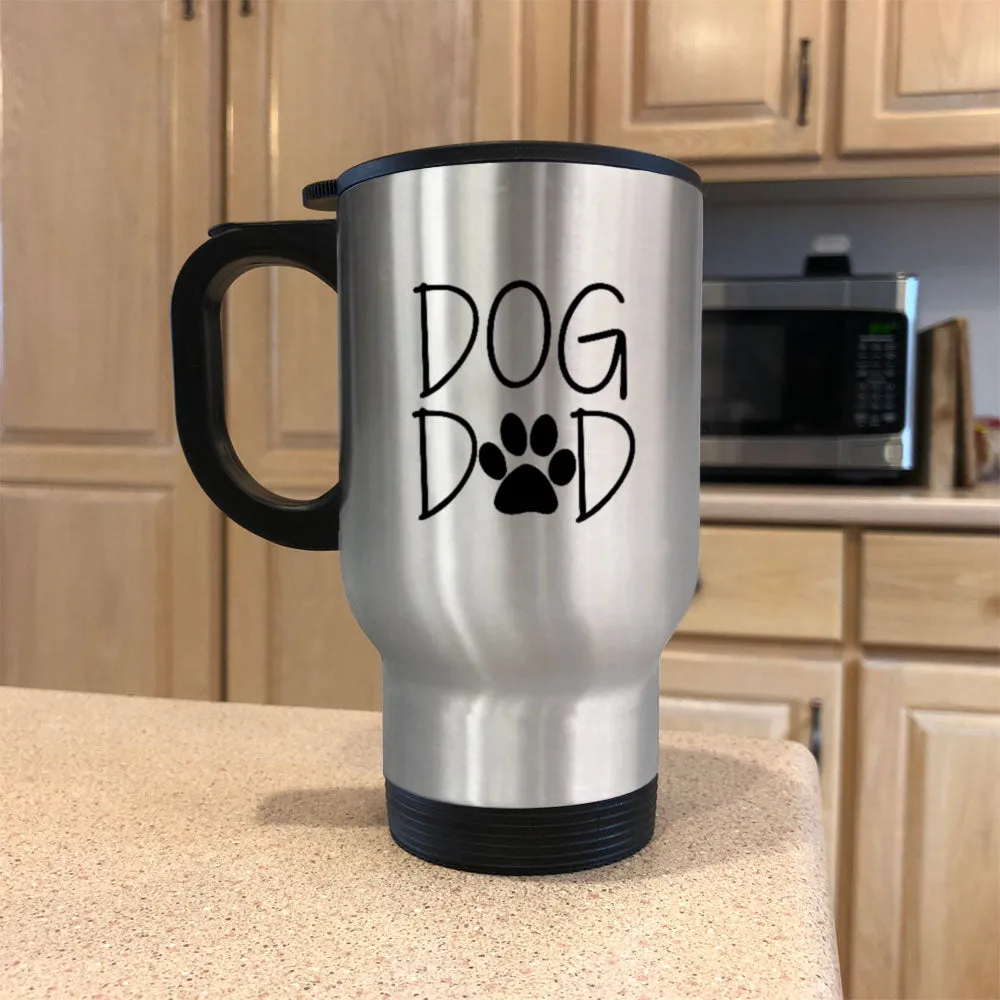 Metal Coffee and Tea Travel Mug Dog Dad