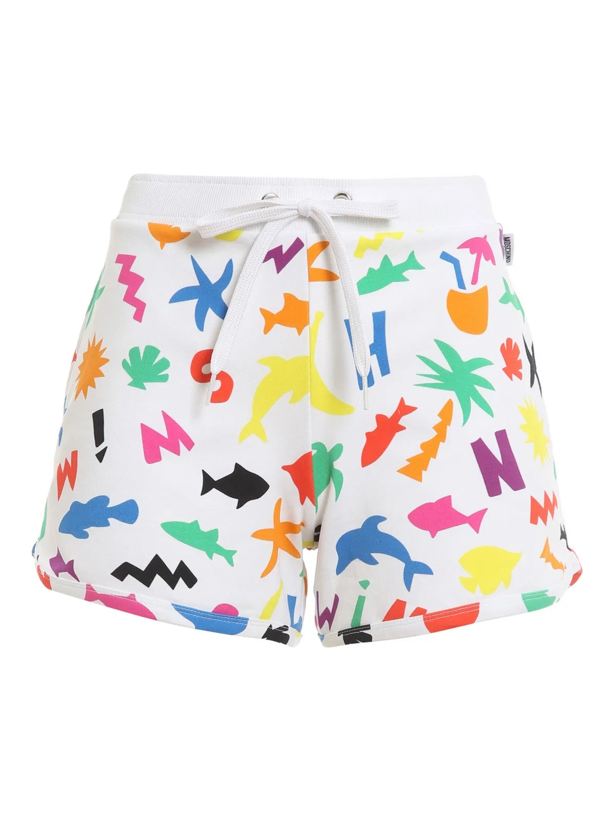 Moschino All-Over Printed Drawstring Shorts