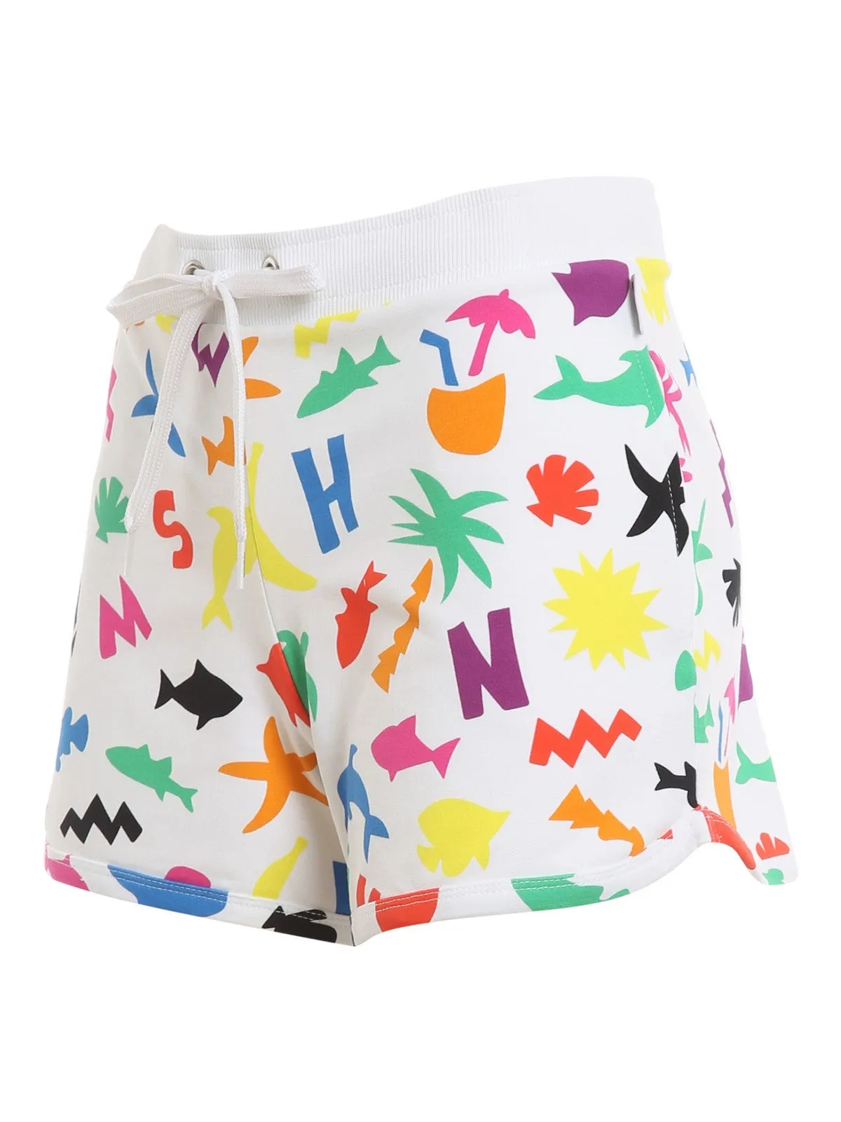 Moschino All-Over Printed Drawstring Shorts