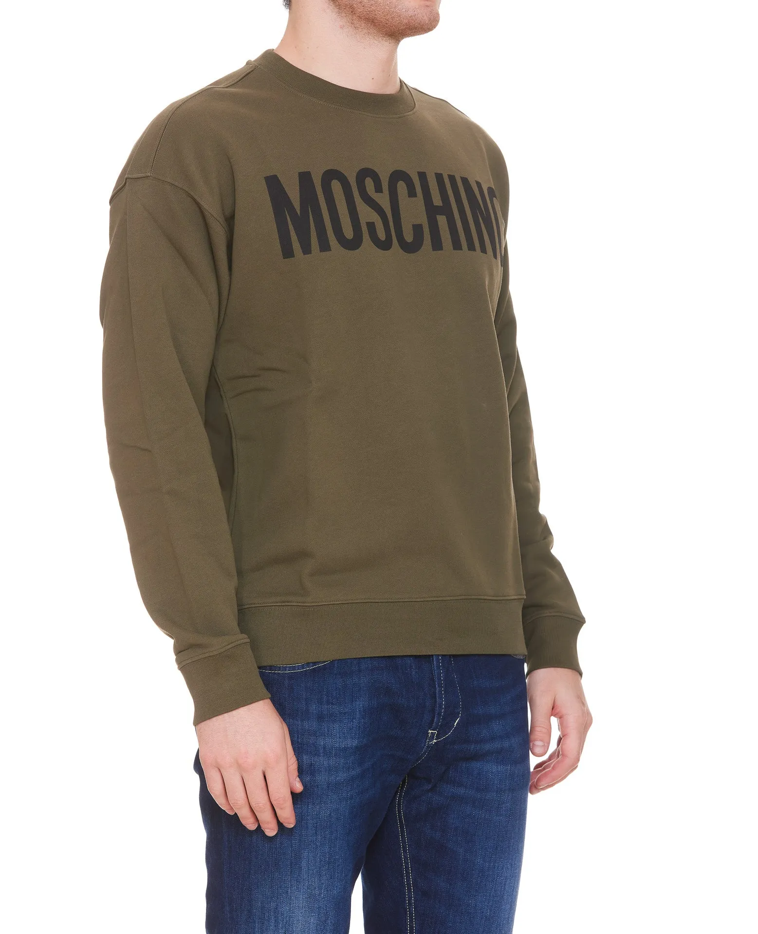 Moschino Logo Printed Long-Sleeved Sweatshirt