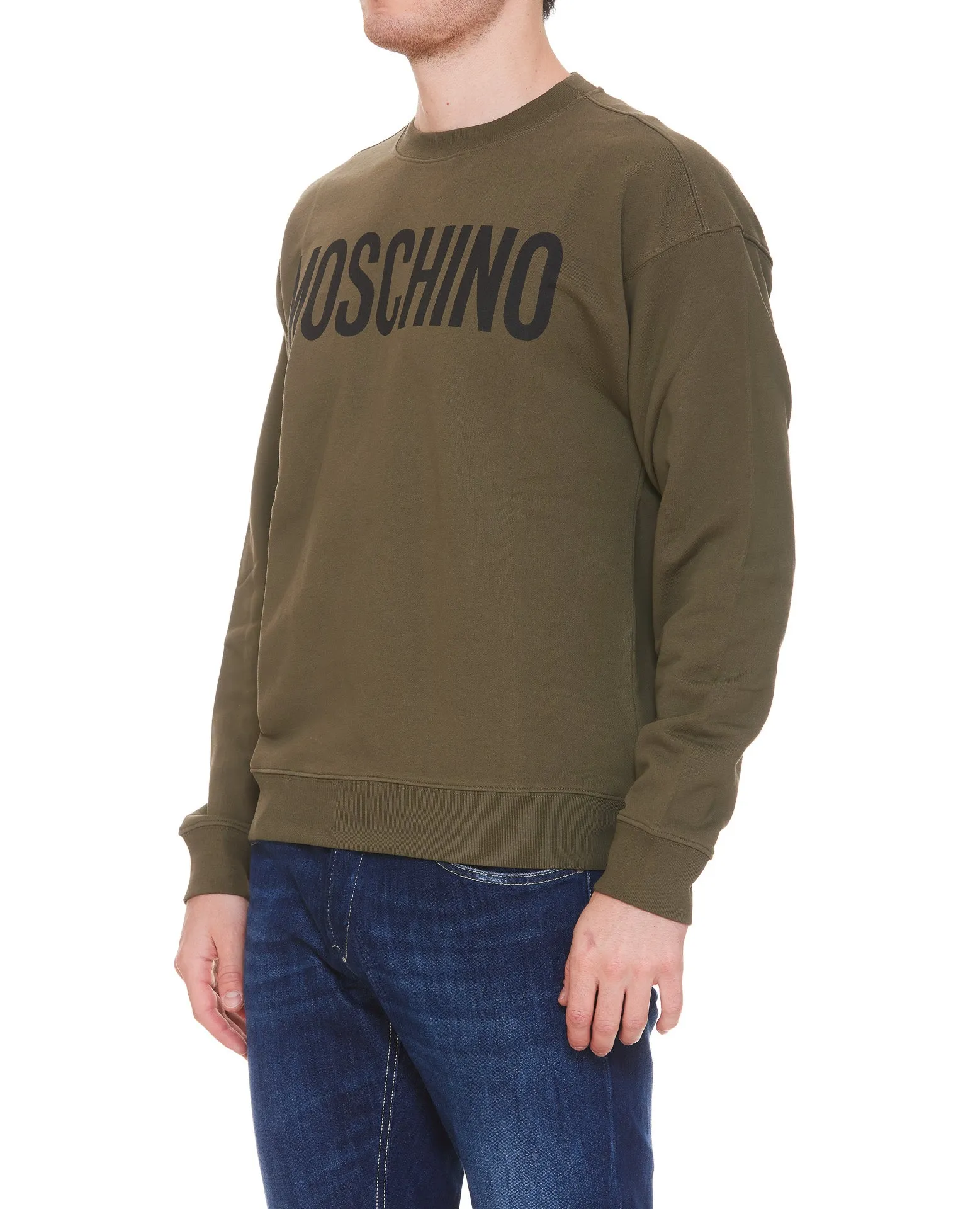 Moschino Logo Printed Long-Sleeved Sweatshirt