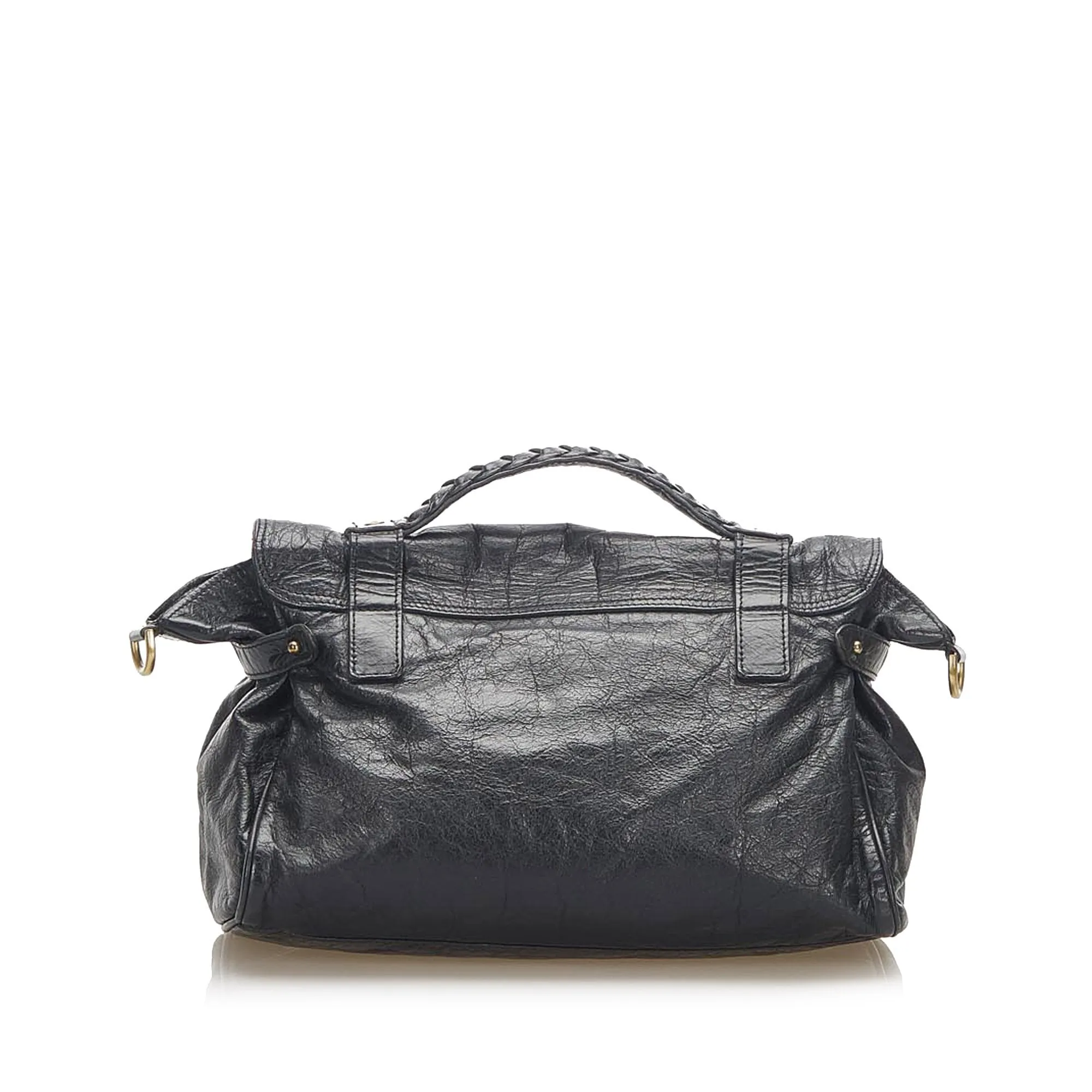 Mulberry Alexa Regular Black With Brass Hardware