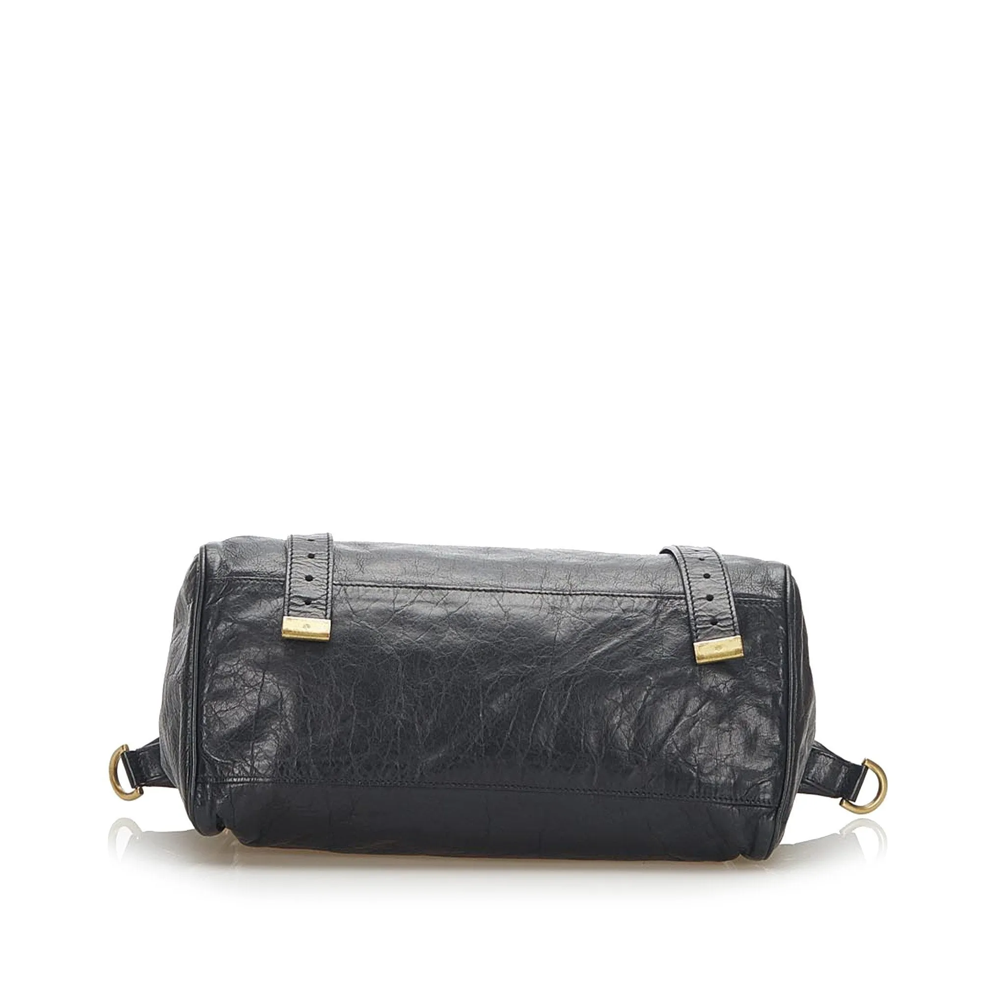 Mulberry Alexa Regular Black With Brass Hardware