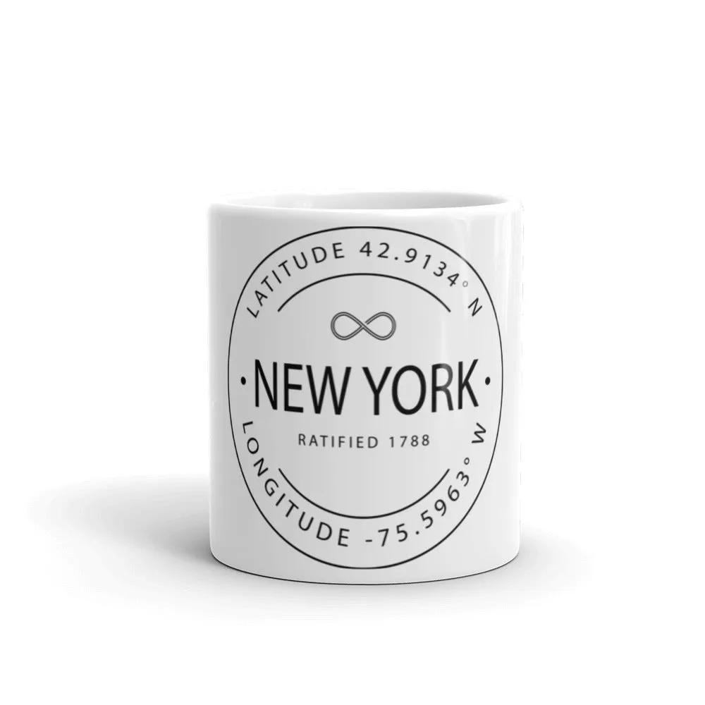 New York - Mug - Latitude & Longitude