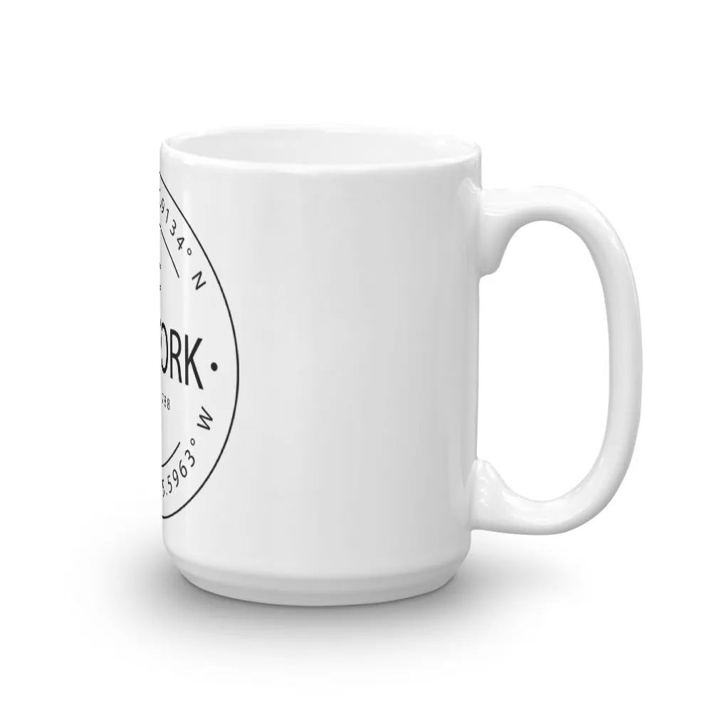 New York - Mug - Latitude & Longitude