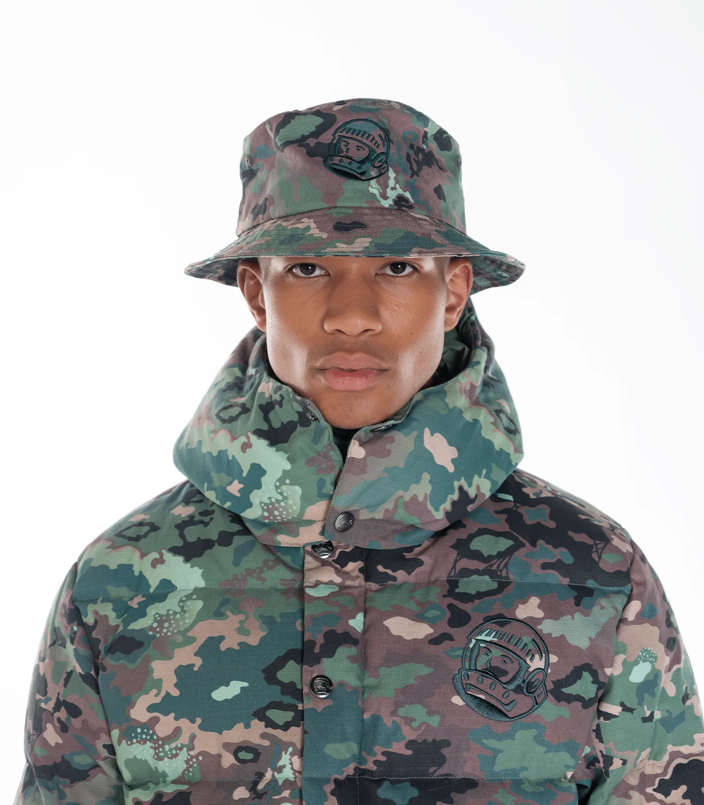 NOTHING CAMO BUCKET HAT - GREEN CAMO