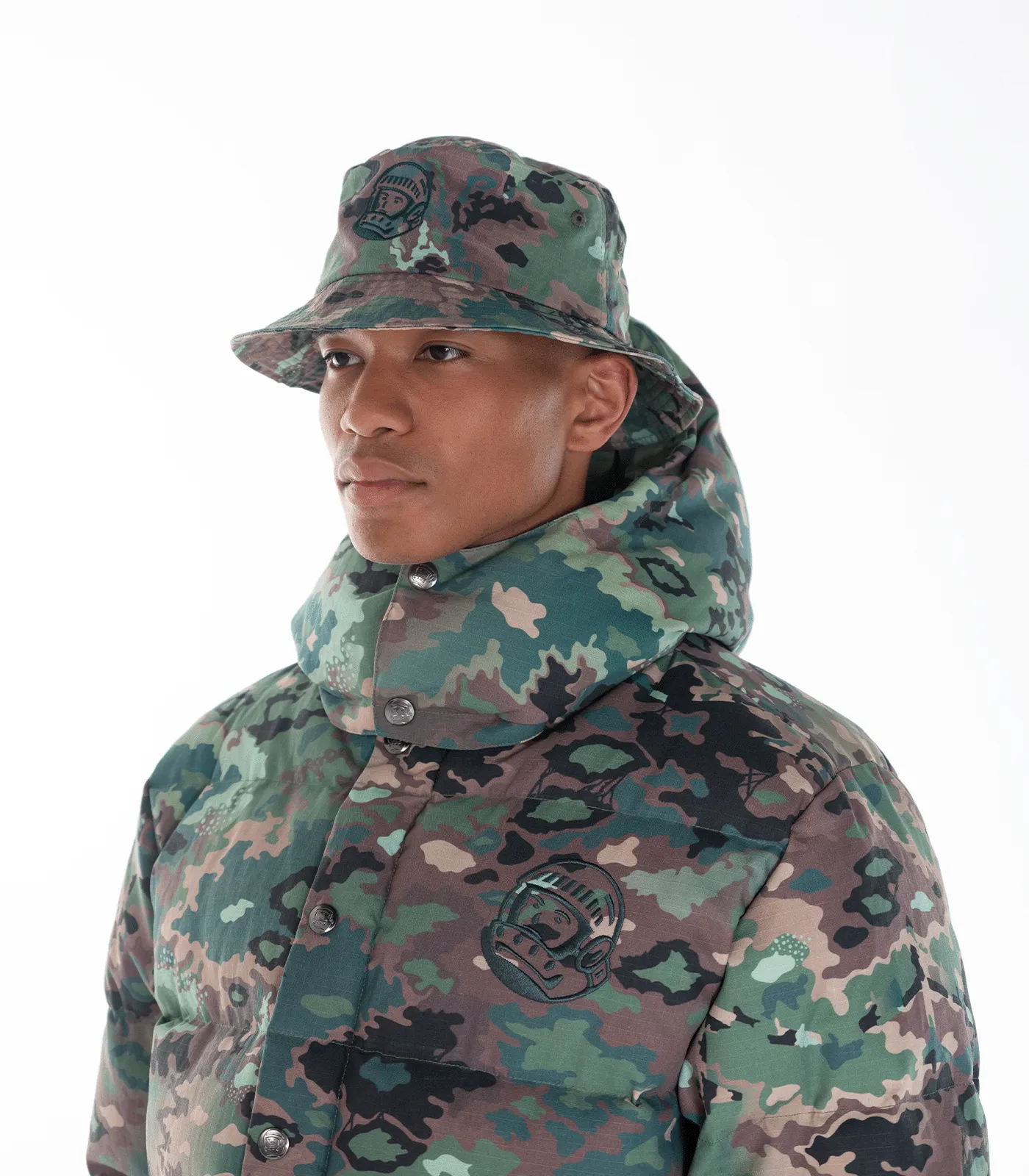 NOTHING CAMO BUCKET HAT - GREEN CAMO