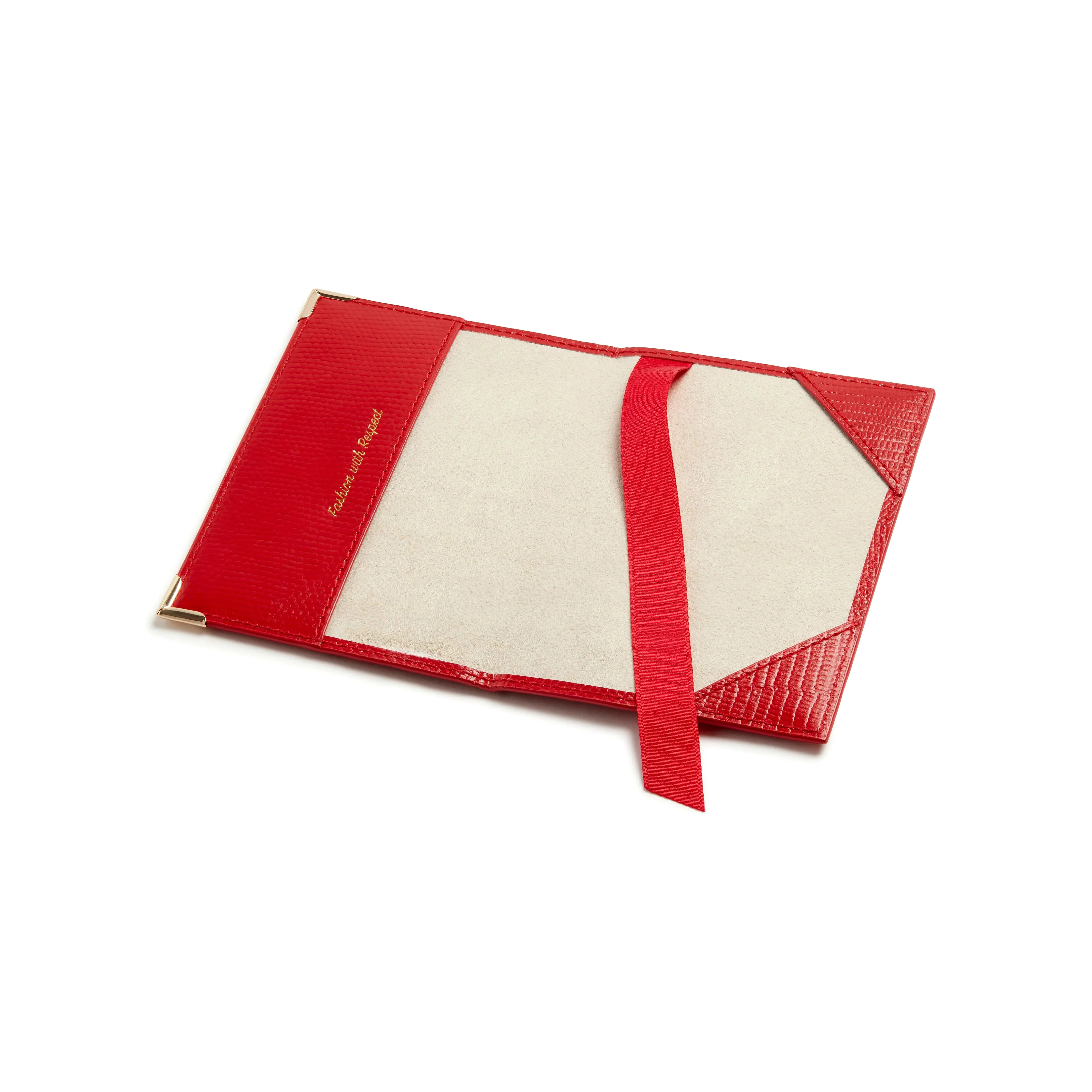 Nutcombe Vegan Leather Passport Holder & Bi-Fold Card Holder Gift Box | Red