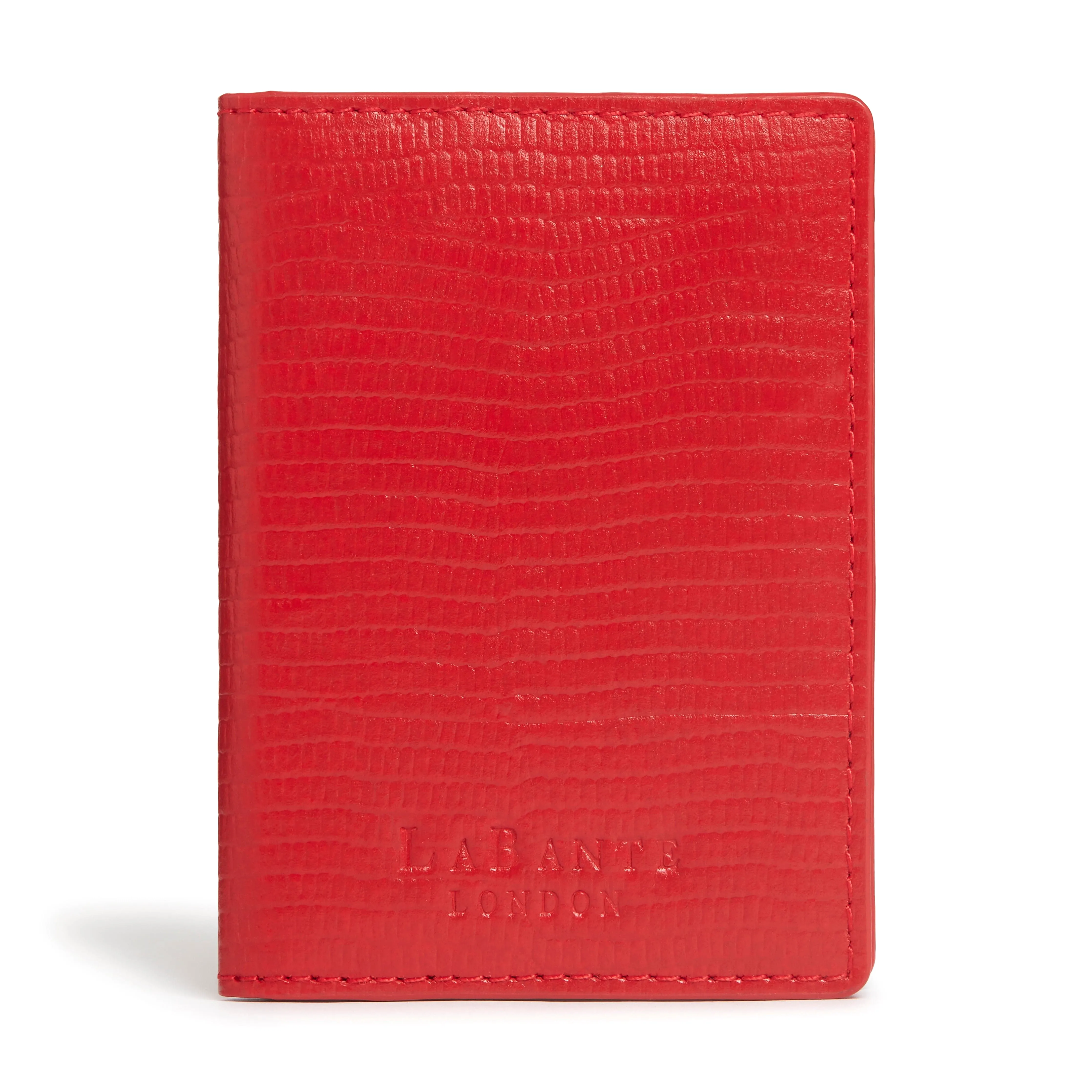 Nutcombe Vegan Leather Passport Holder & Bi-Fold Card Holder Gift Box | Red