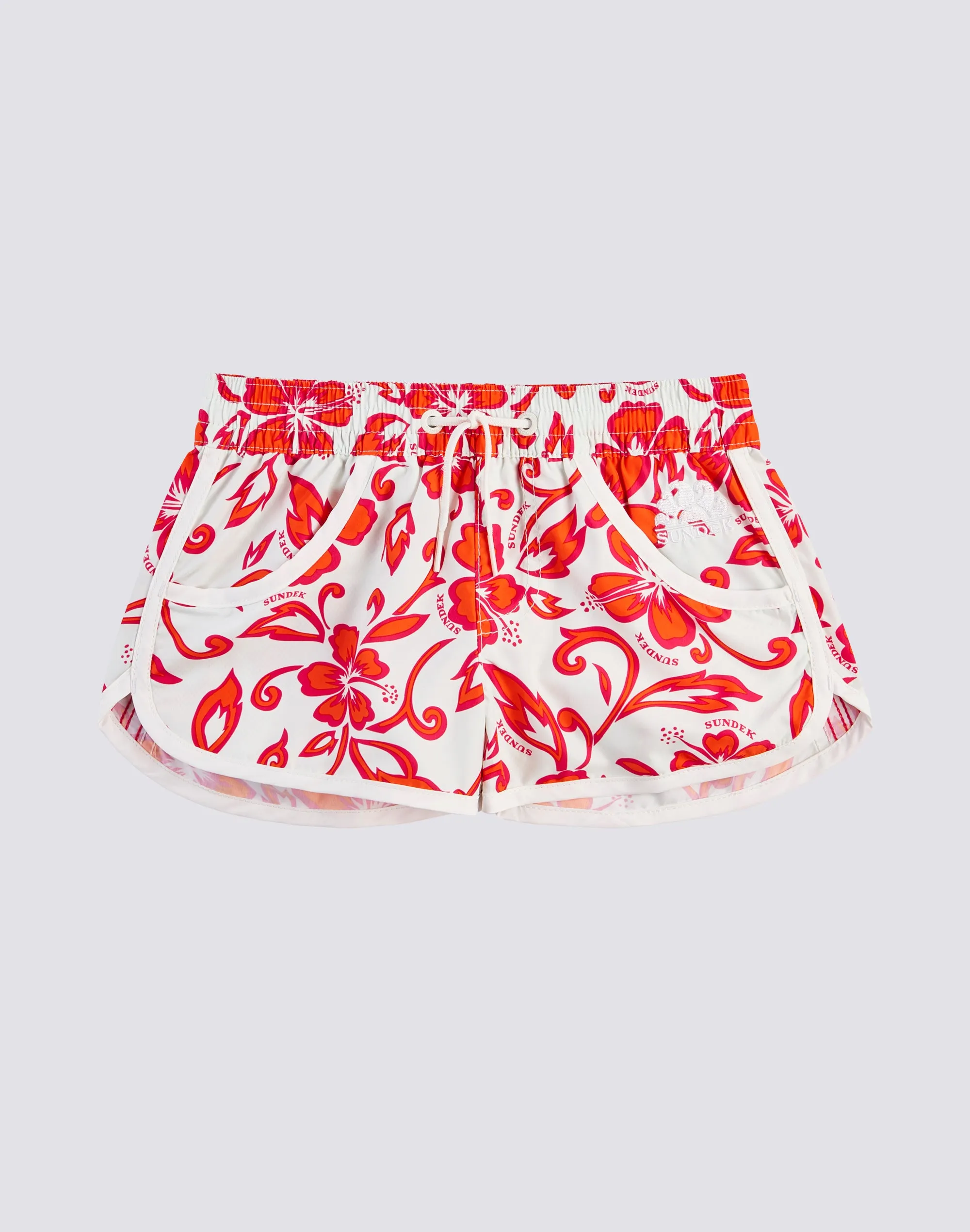 PANTALONCINO MARE CORTO MARGATE CON STAMPA HIBISCUS