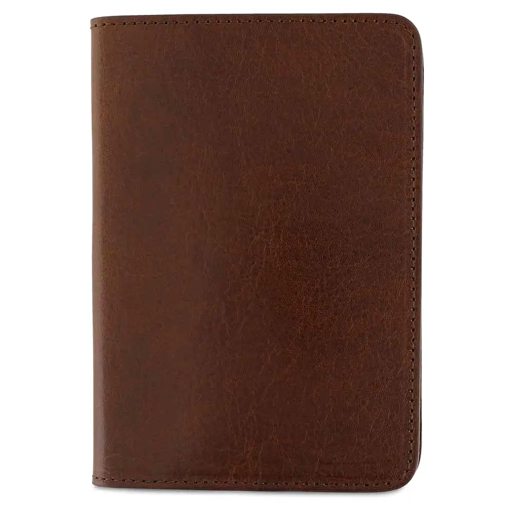 Passport Cover // Light Brown / Orange