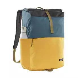 PATAGONIA Fieldsmith Roll-Top Pack Patchwork: Surboard Yellow W Abalone Blue 30L