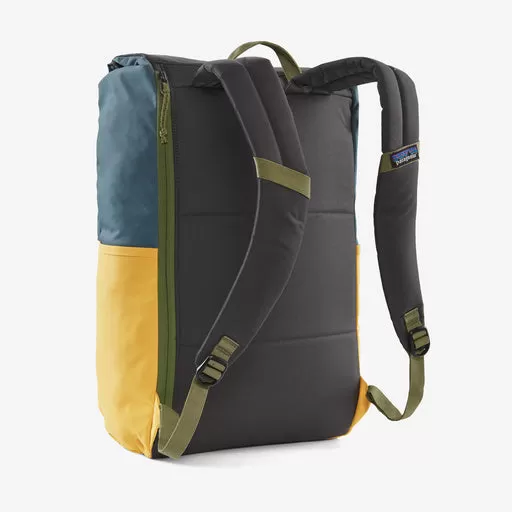 PATAGONIA Fieldsmith Roll-Top Pack Patchwork: Surboard Yellow W Abalone Blue 30L