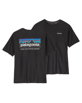 Patagonia P-6 Mission Organic T-Shirt - Ink Black