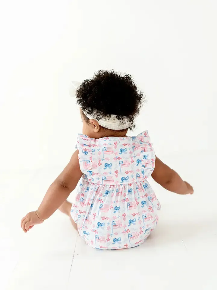 Patriotic Flags Romper