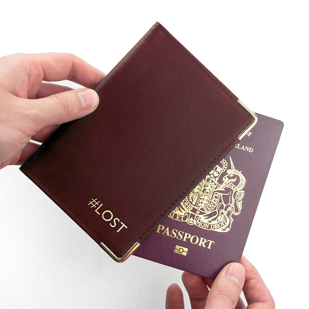 Personalised Luxury Leather Passport Cover