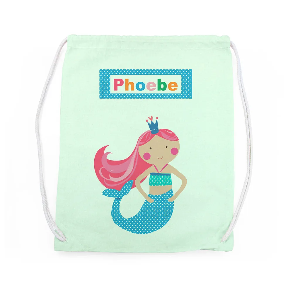 Personalised Mermaid Nursery Bag