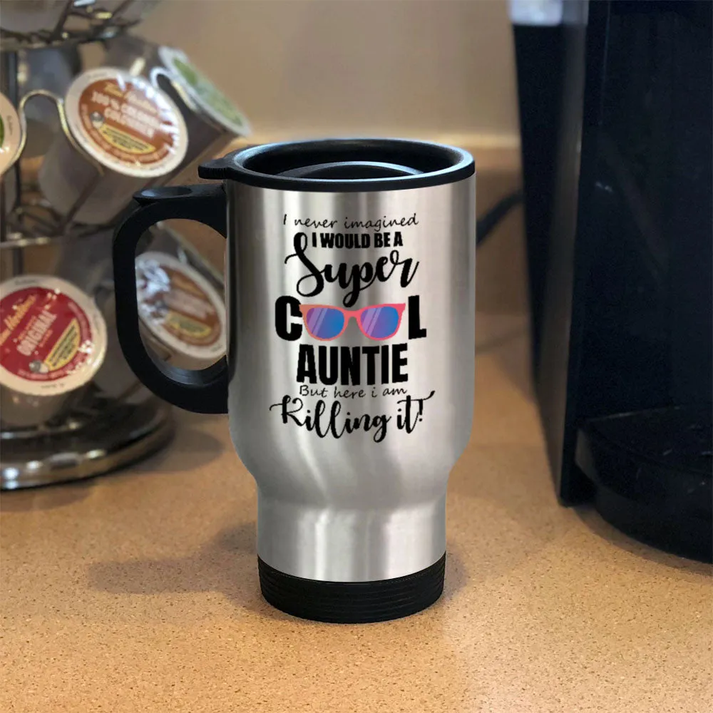 Personalized Metal Coffee and Tea Travel Mug A Super Cool Person