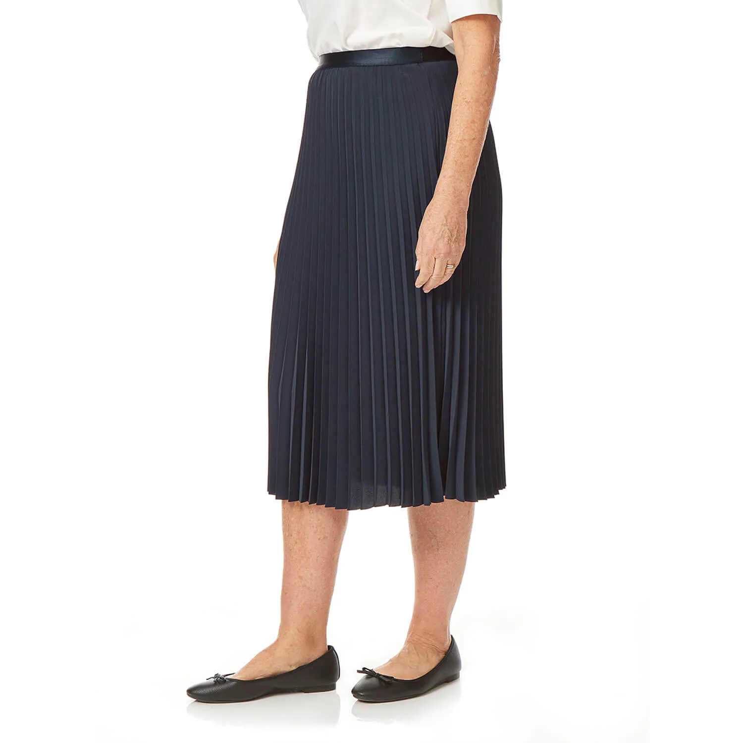 Pleated Solid Skirt