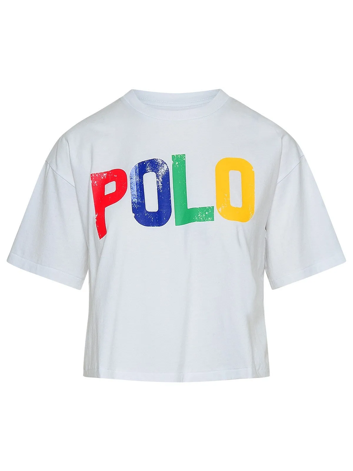 Polo Ralph Lauren Logo Printed Cropped T-Shirt