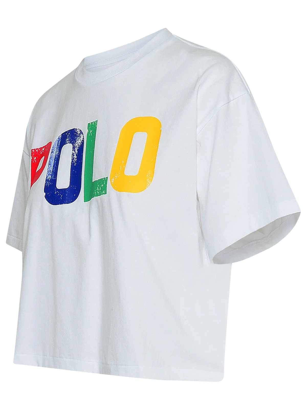 Polo Ralph Lauren Logo Printed Cropped T-Shirt