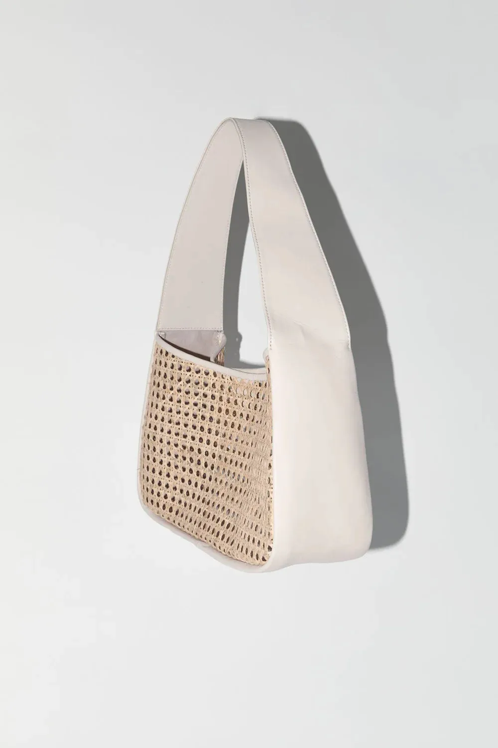 Rattan Basket Bag - Ecru