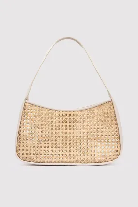 Rattan Basket Bag - Ecru