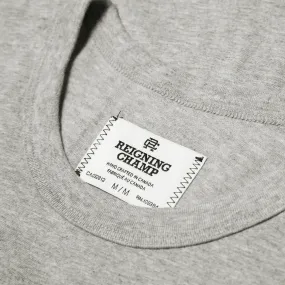 Reigning Champ Gym Logo TeeHeather Grey