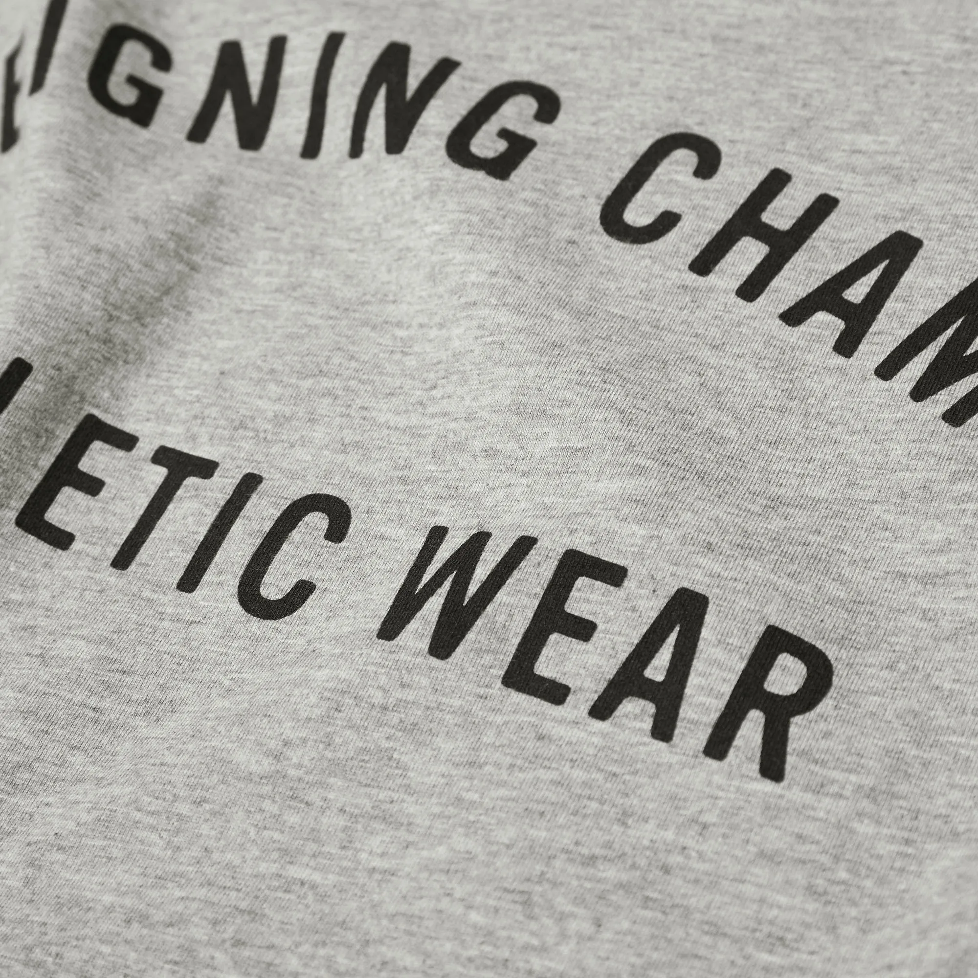 Reigning Champ Gym Logo TeeHeather Grey