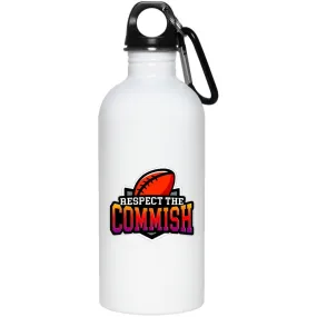 Respect the Commish 20 oz. Stainless Steel Water Bottle