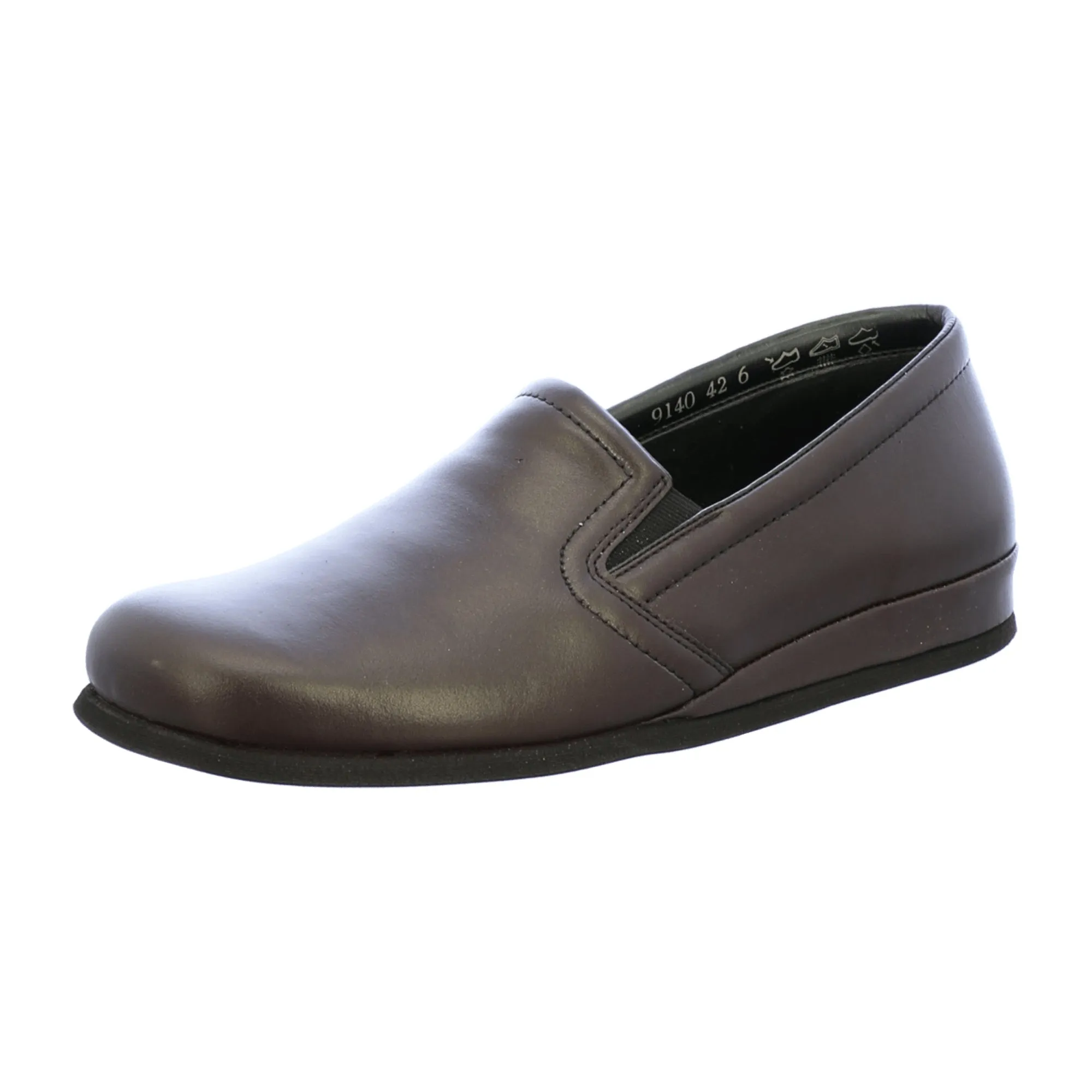 Rohde Viberg Men's Red Leather Slip-On Shoes with Black Sole