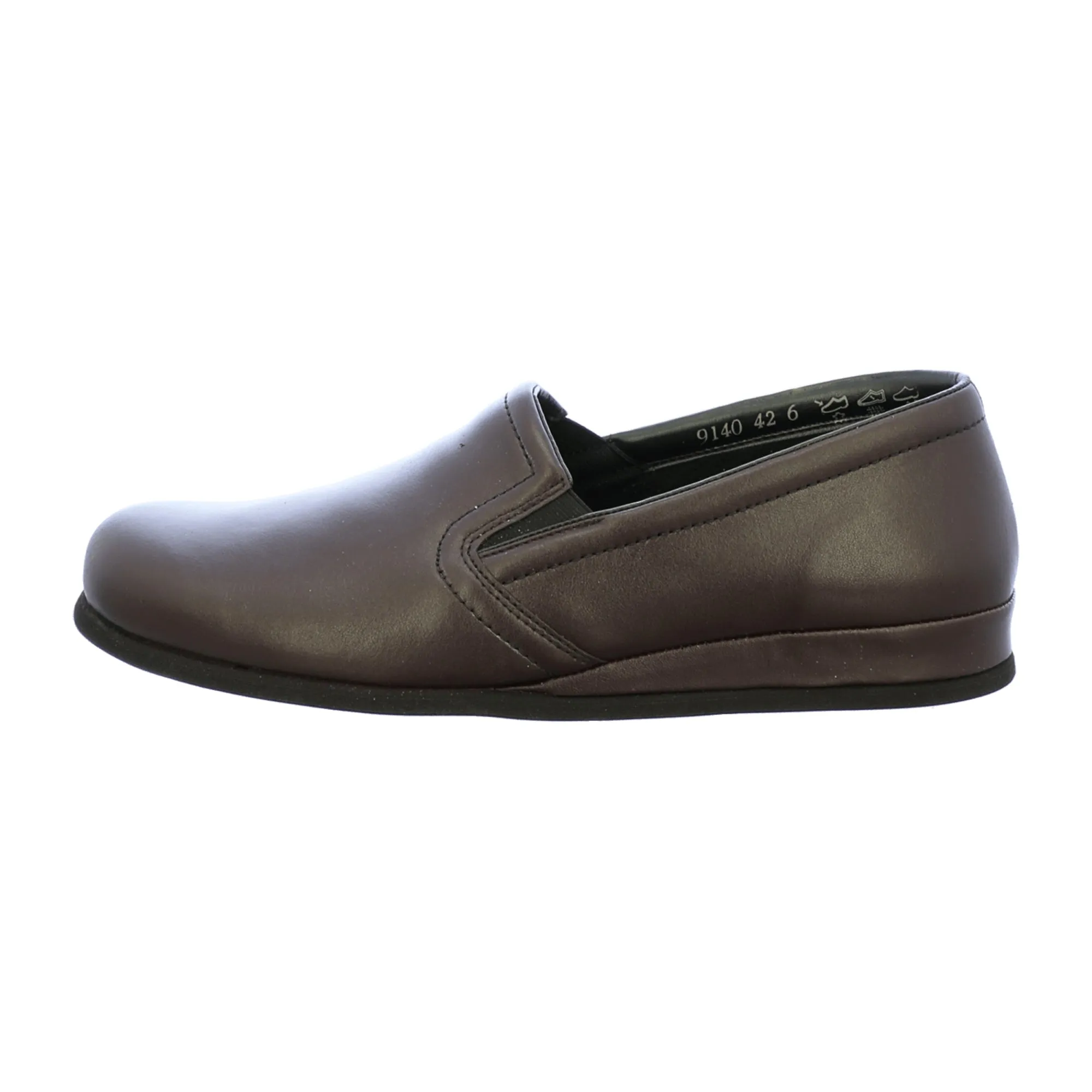 Rohde Viberg Men's Red Leather Slip-On Shoes with Black Sole