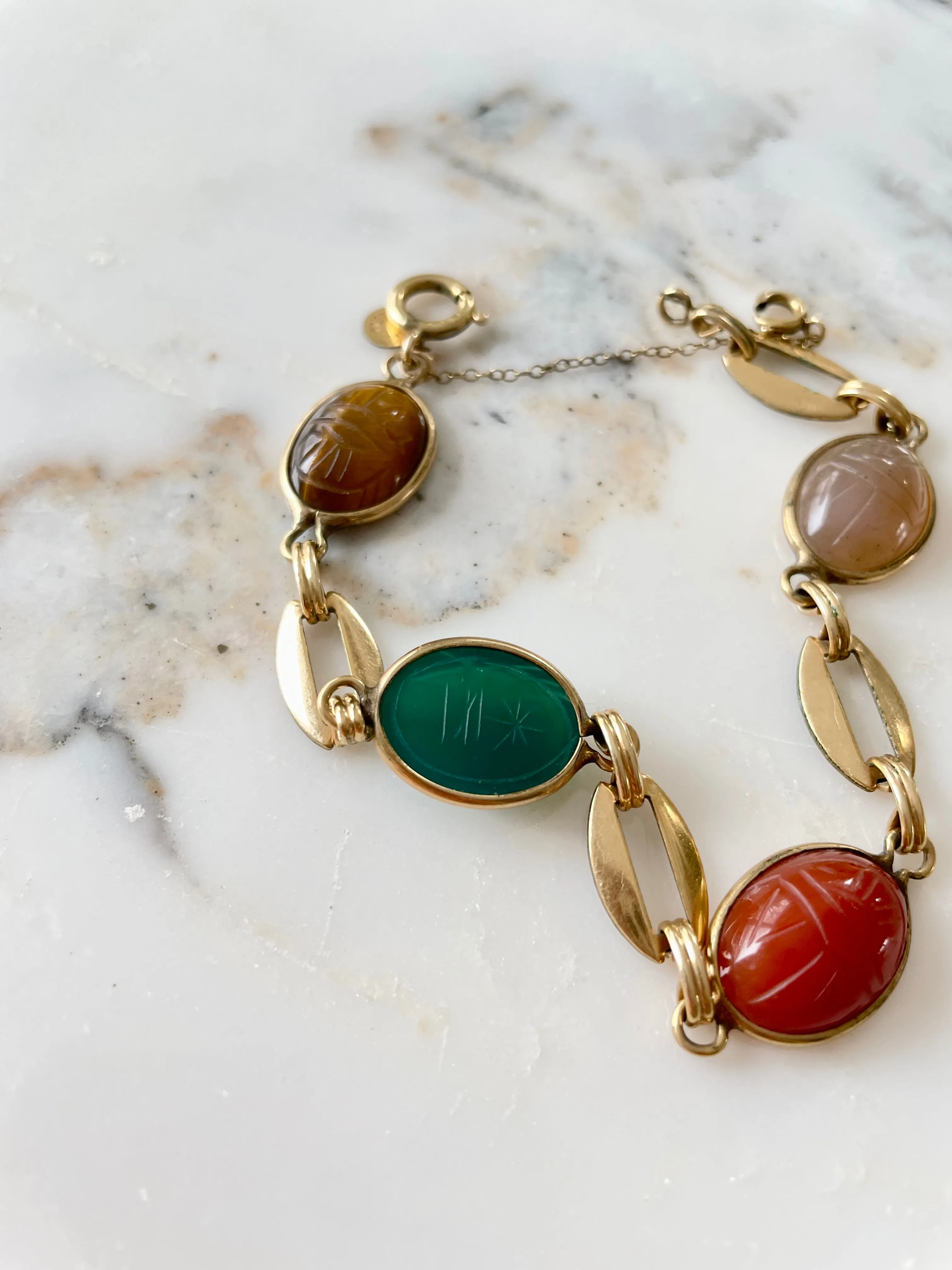 Ronci 18K GF Scarab Bracelet