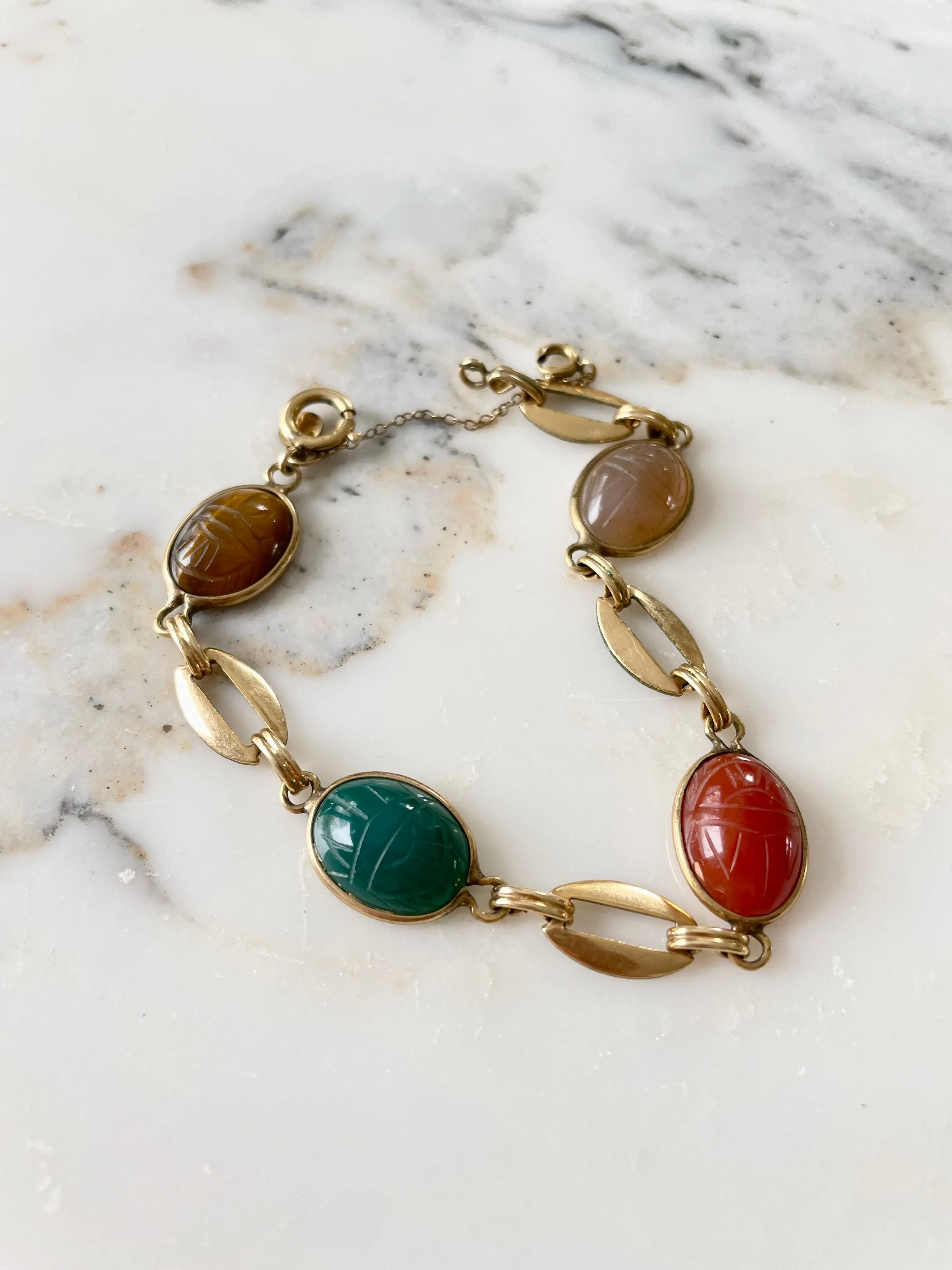 Ronci 18K GF Scarab Bracelet