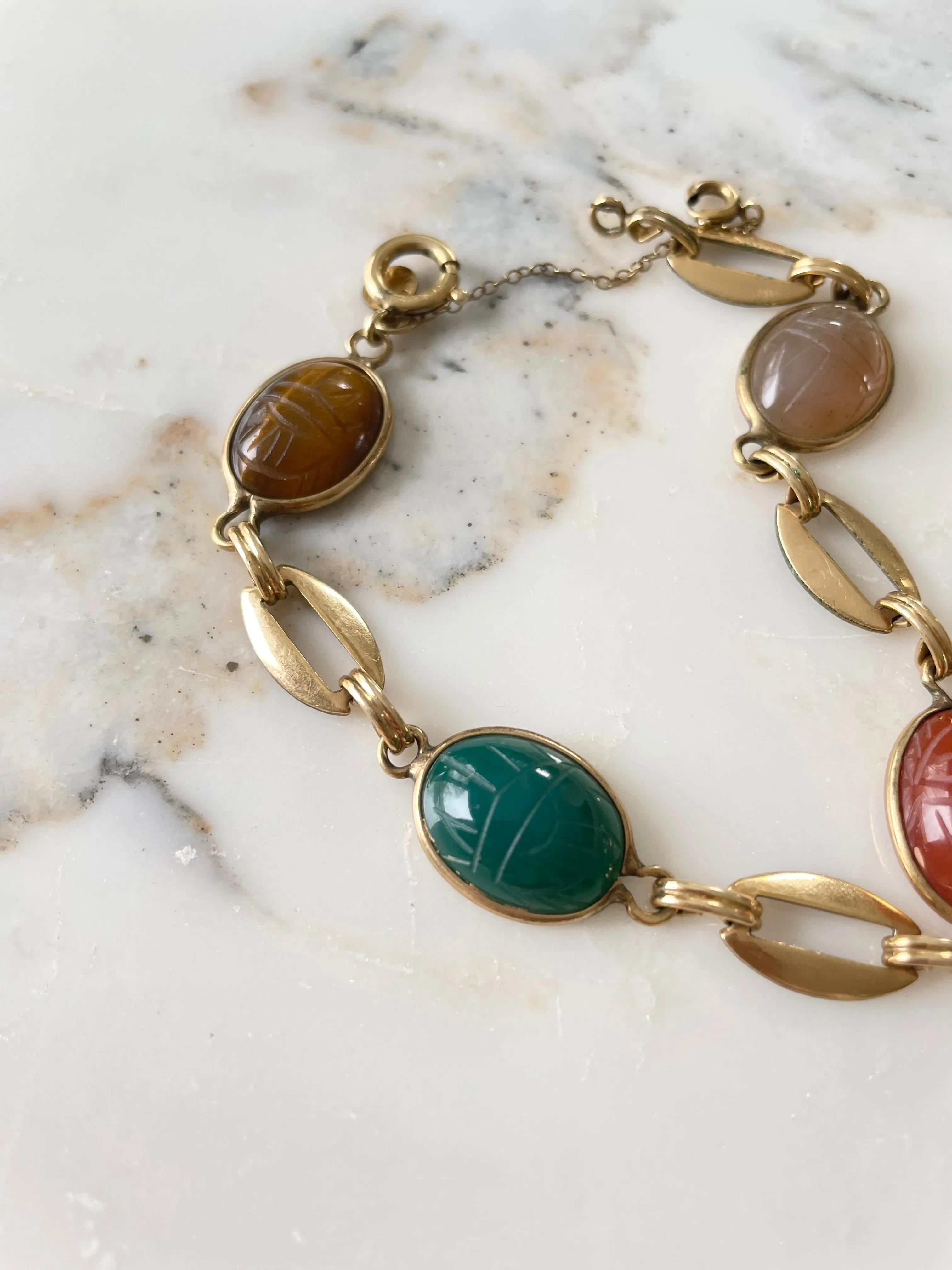 Ronci 18K GF Scarab Bracelet