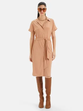 Shirt Dress With Belt