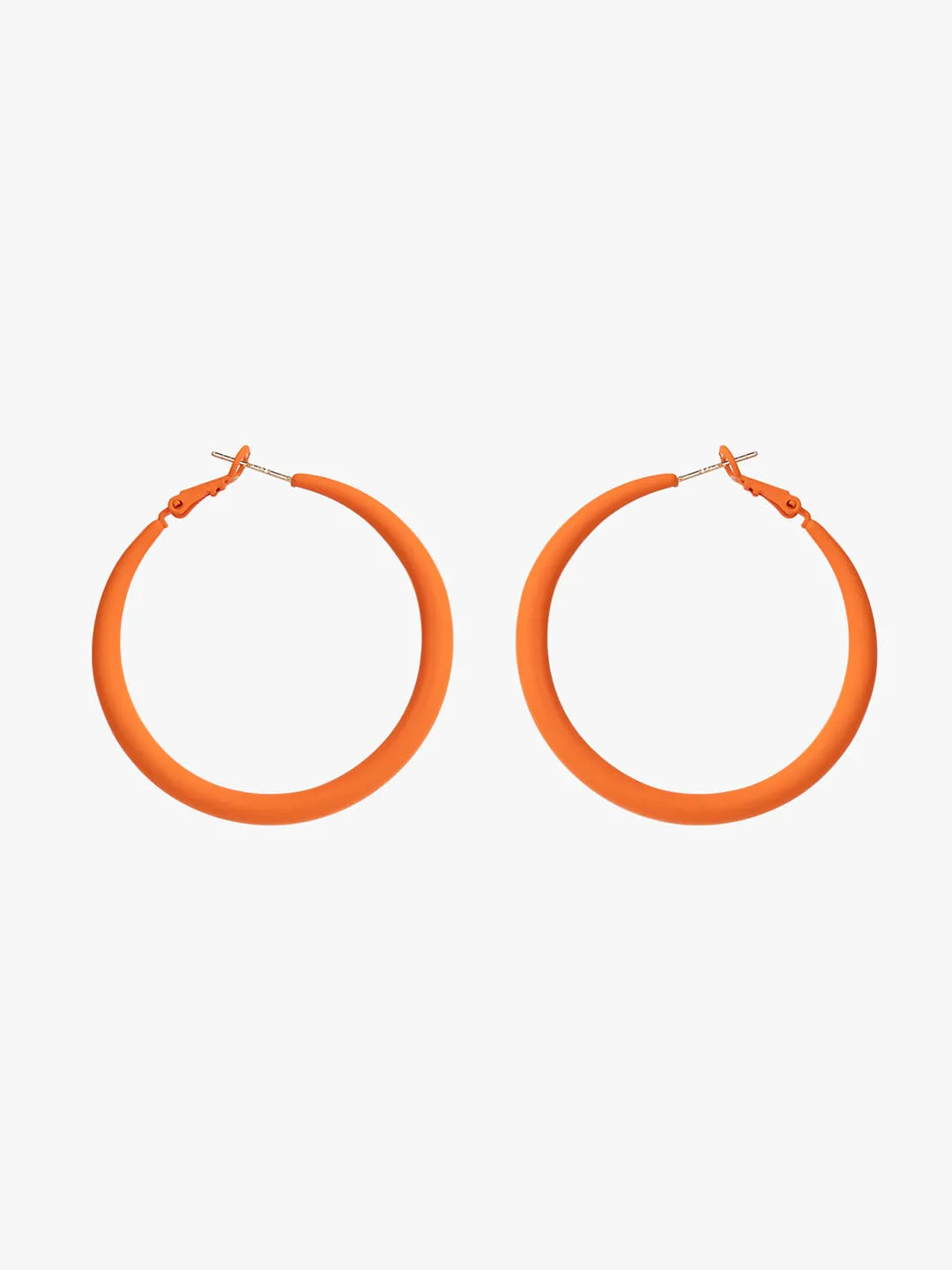 Solid Matte Hoop Earrings