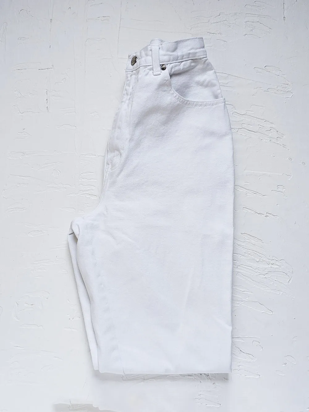 Stefano Ultra High Rise White Jeans