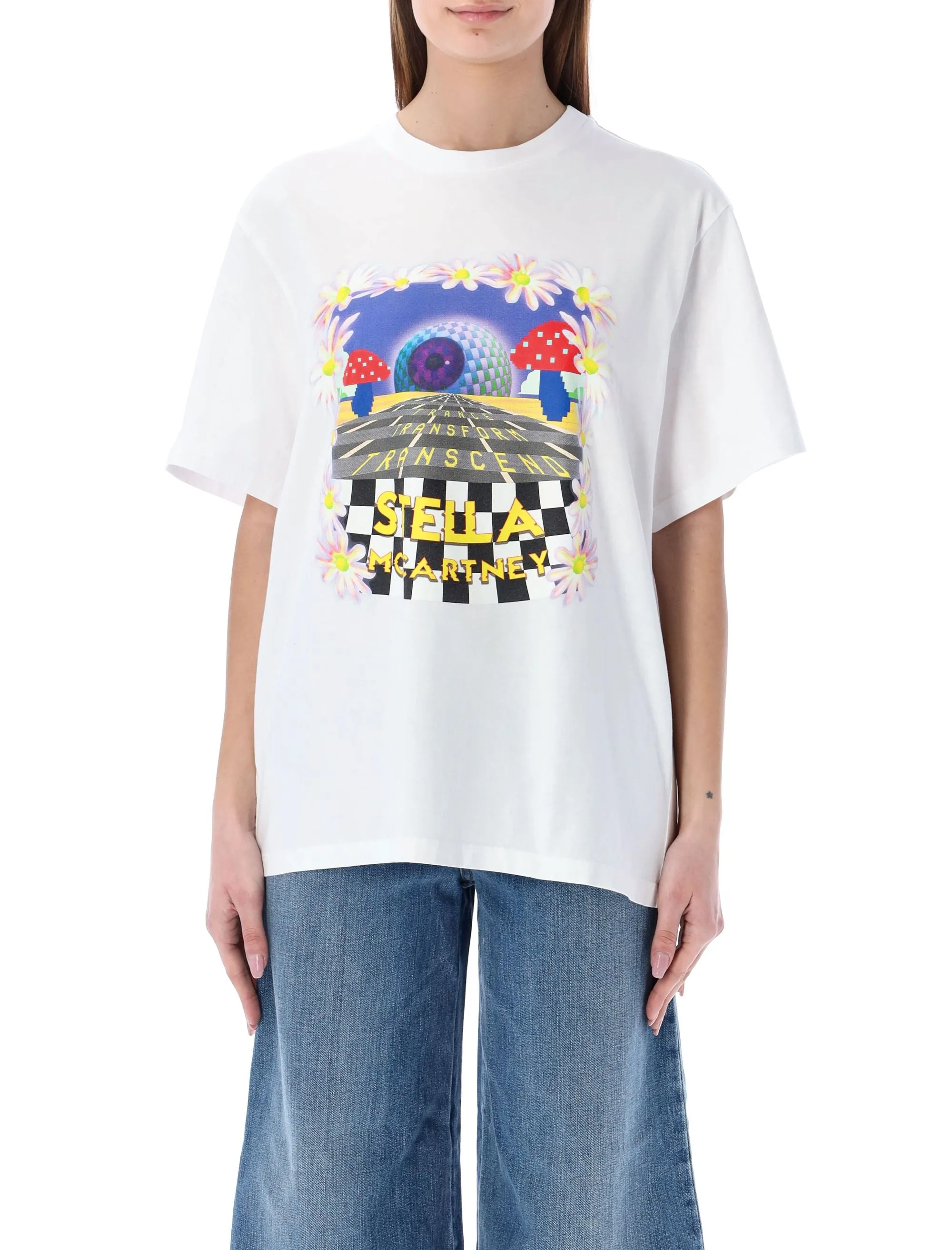 Stella McCartney Day Tripper Printed Crewneck T-Shirt