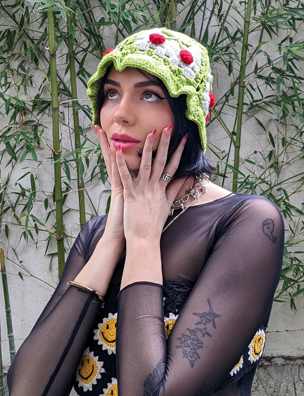 STRAWBERRY SHORTCAKE CROCHET HAT