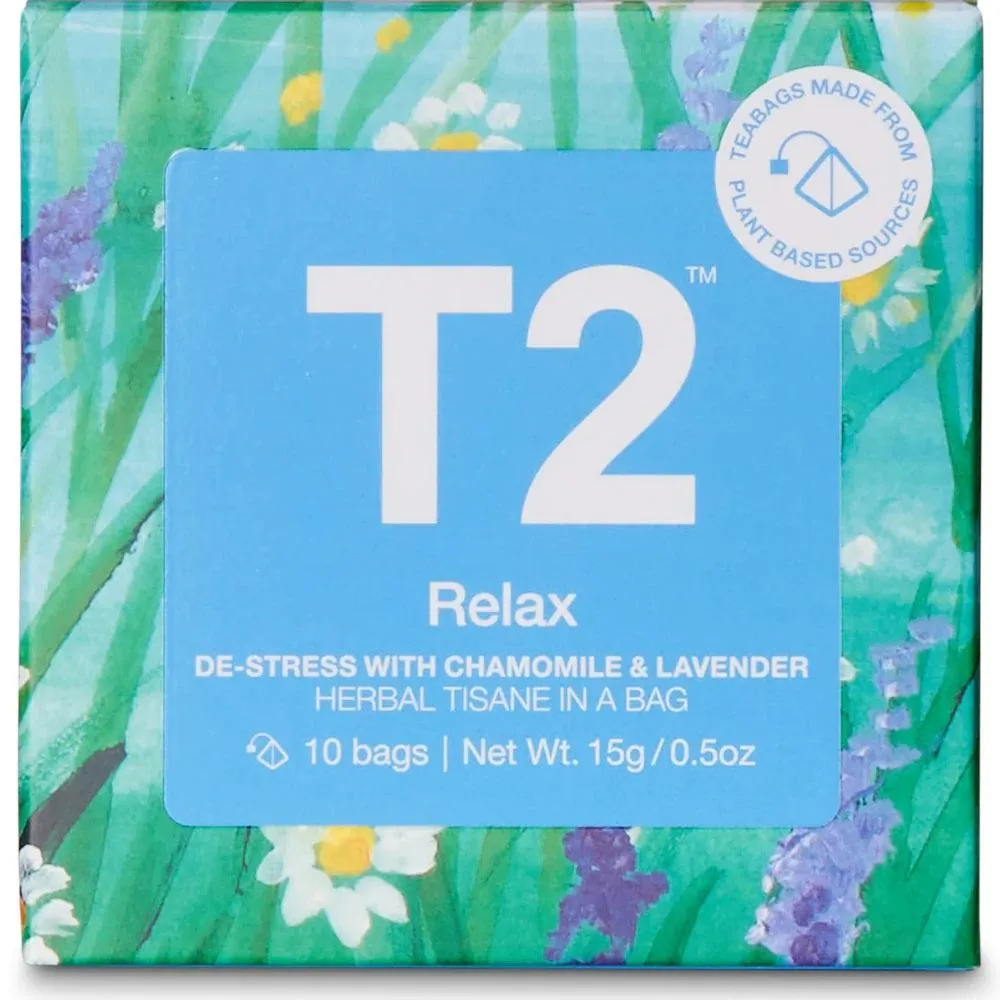 T2 Relax Teabag 10 Pack Tea Box of 6