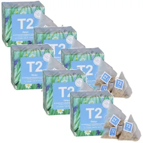 T2 Relax Teabag 10 Pack Tea Box of 6