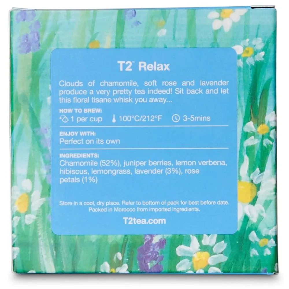 T2 Relax Teabag 10 Pack Tea Box of 6