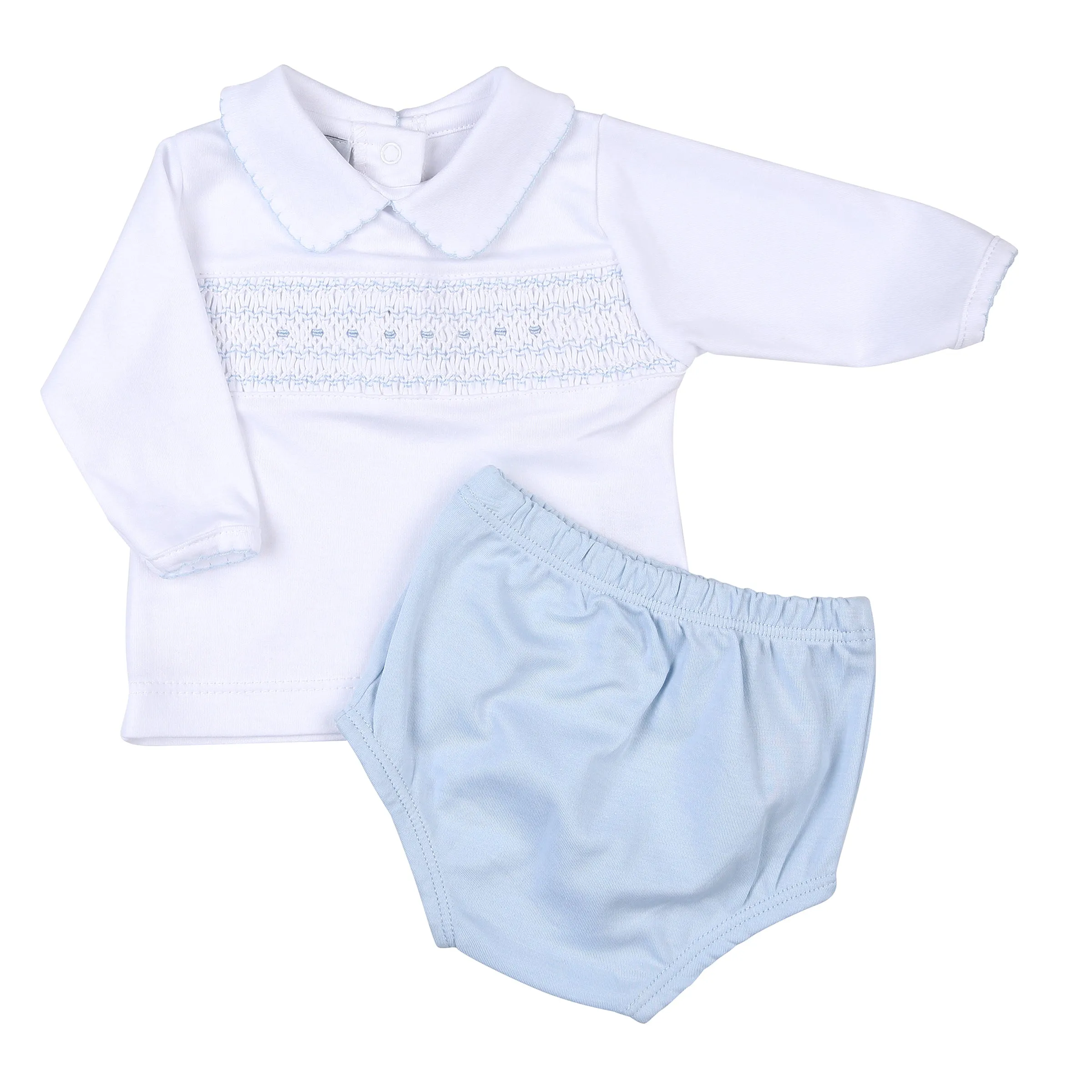 Taylor and Tyler Smocked Diaper Set - Boys