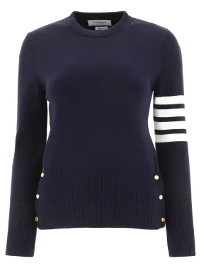 Thom Browne 4-Bar Crewneck Knit Jumper