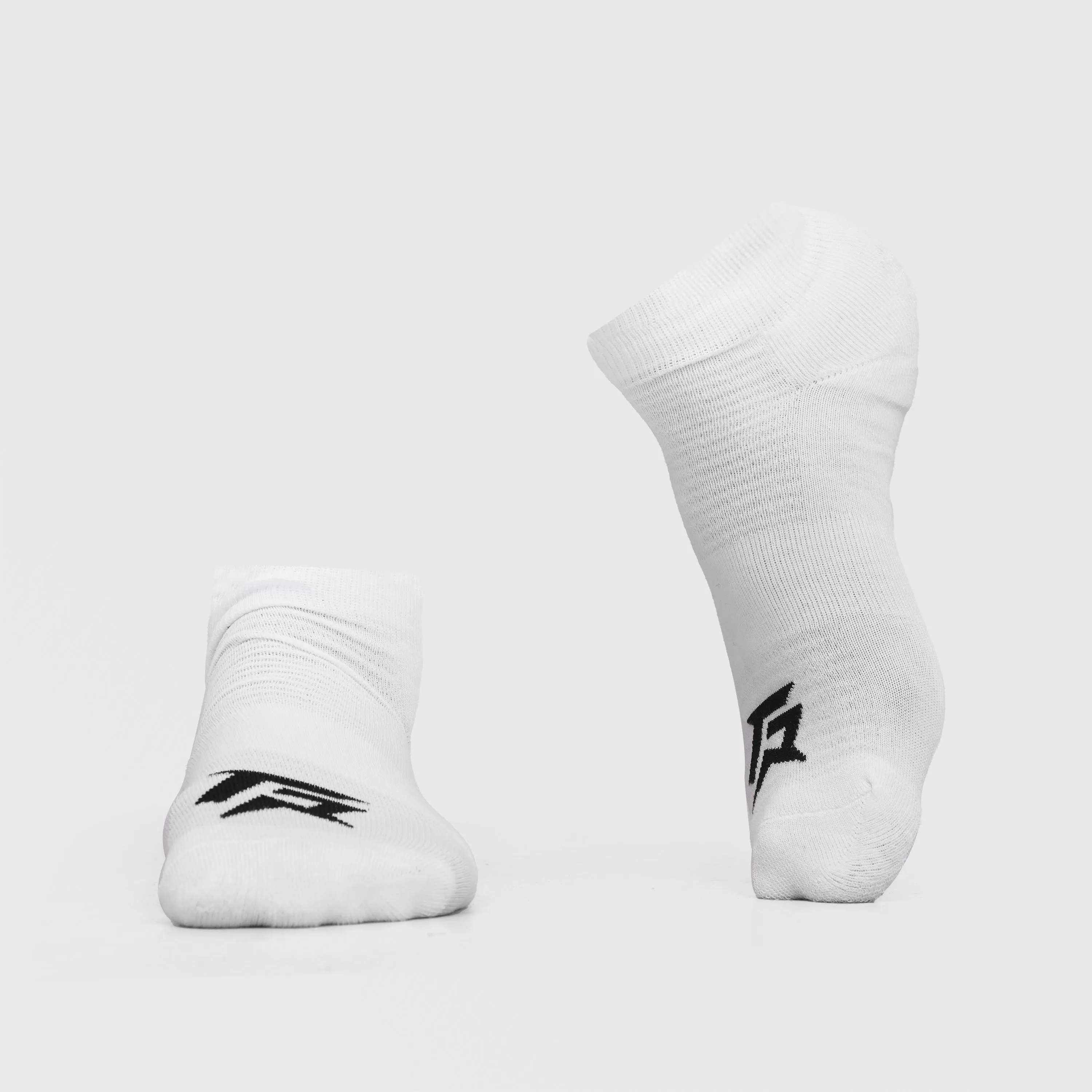 Trainer Socks 2Pcs (Black + White)