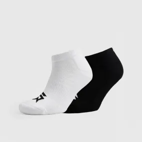 Trainer Socks 2Pcs (Black + White)