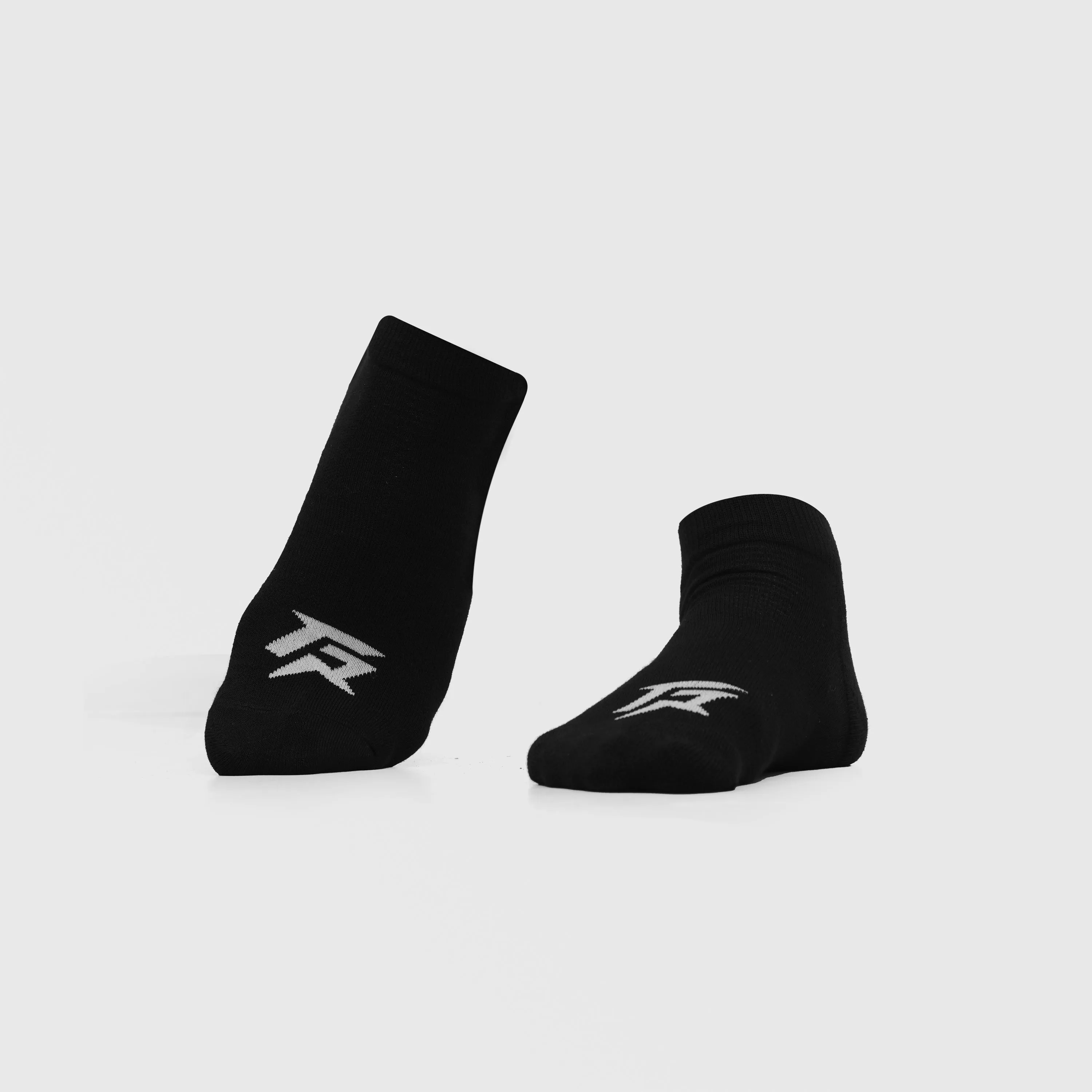 Trainer Socks 2Pcs (Black + White)