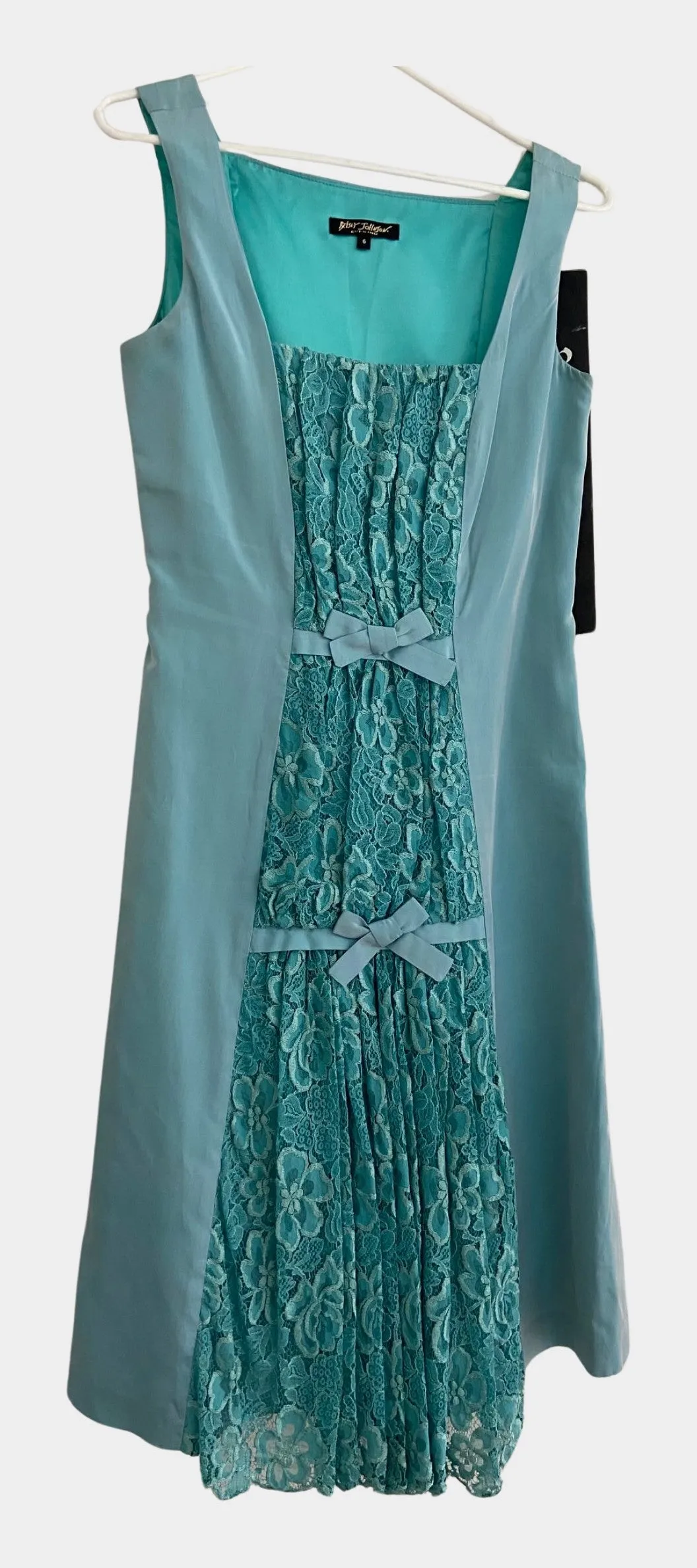 Turquoise Blue Midi Evening Dress | RE:LUV